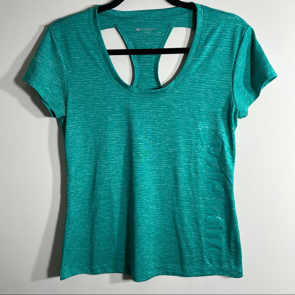Pure Barre x Splits 59 Teal Cutout Tee